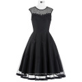 Belle Poque Stock Ärmelloser Rundhals N / T Taft Retro Vintage Picknick Partykleid BP000112-3